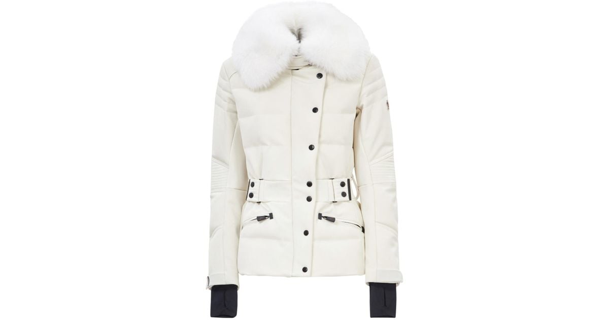 3 MONCLER GRENOBLE Fur Collar Quilted 