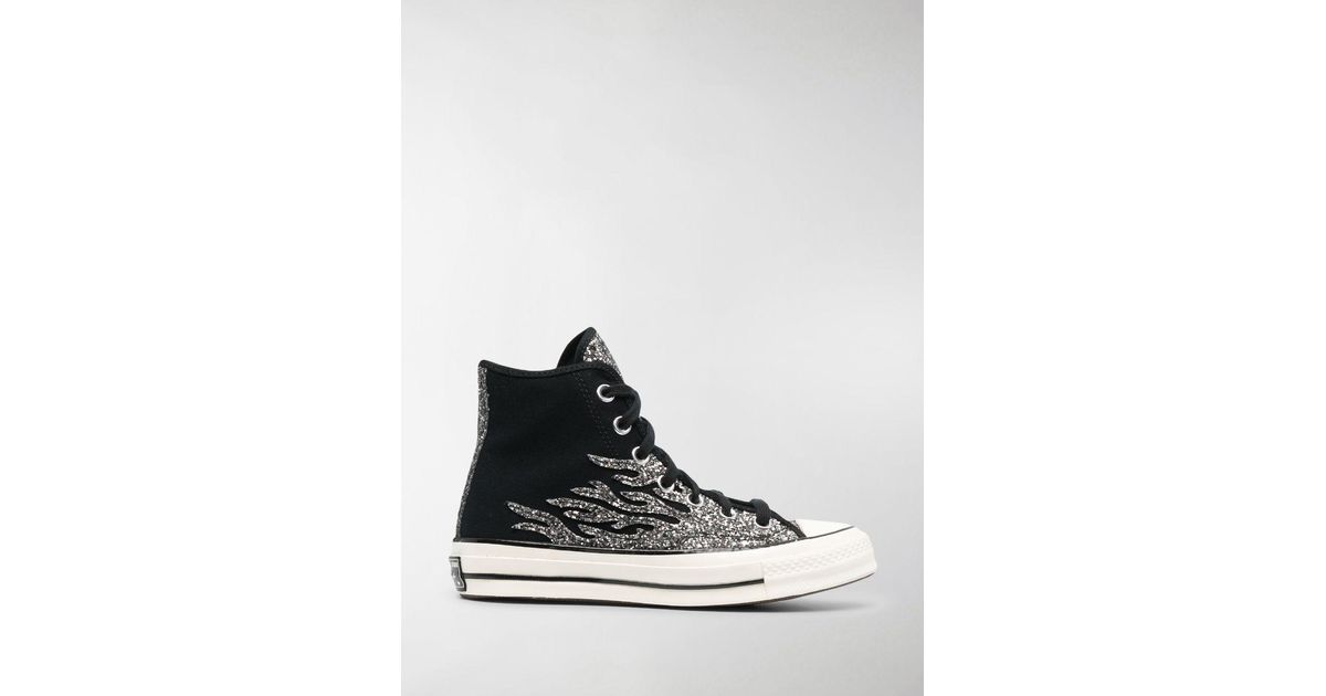 Converse Glitter Flame Chuck Sneakers in | Lyst