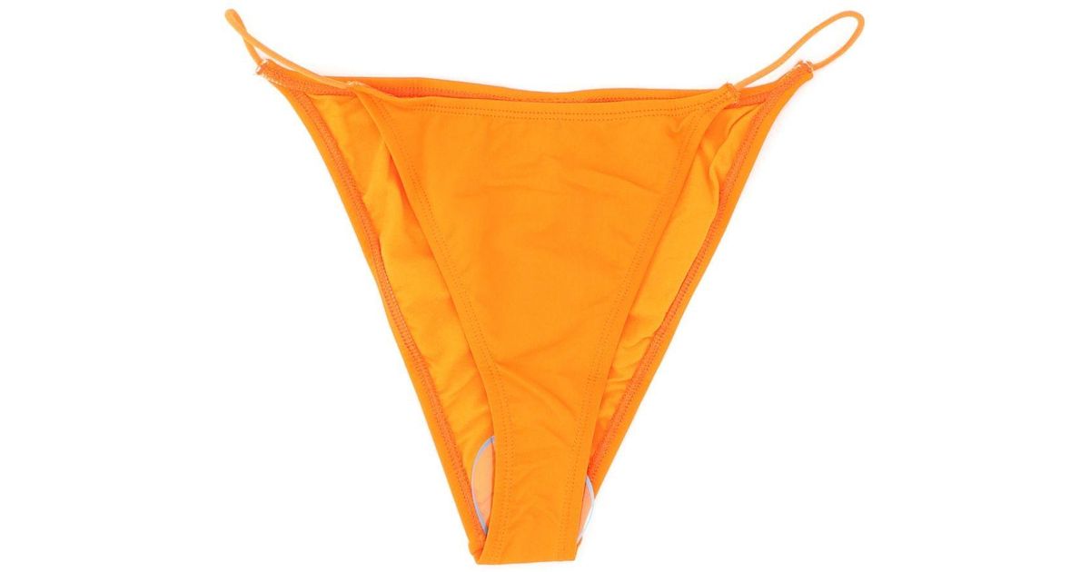 Leslie Amon Caro Bikini Bottom in Orange | Lyst