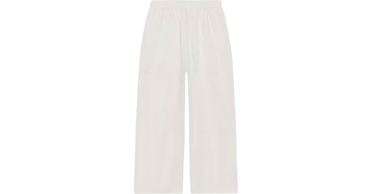 Balenciaga Cotton baggy Track Pants in White - Lyst