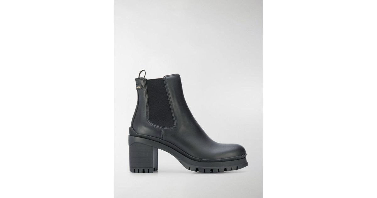 prada chunky heel boots