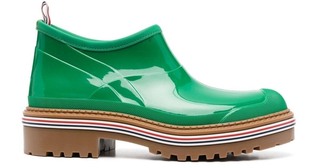 Thom Browne Garden Ankle Boots in Green for Men Lyst