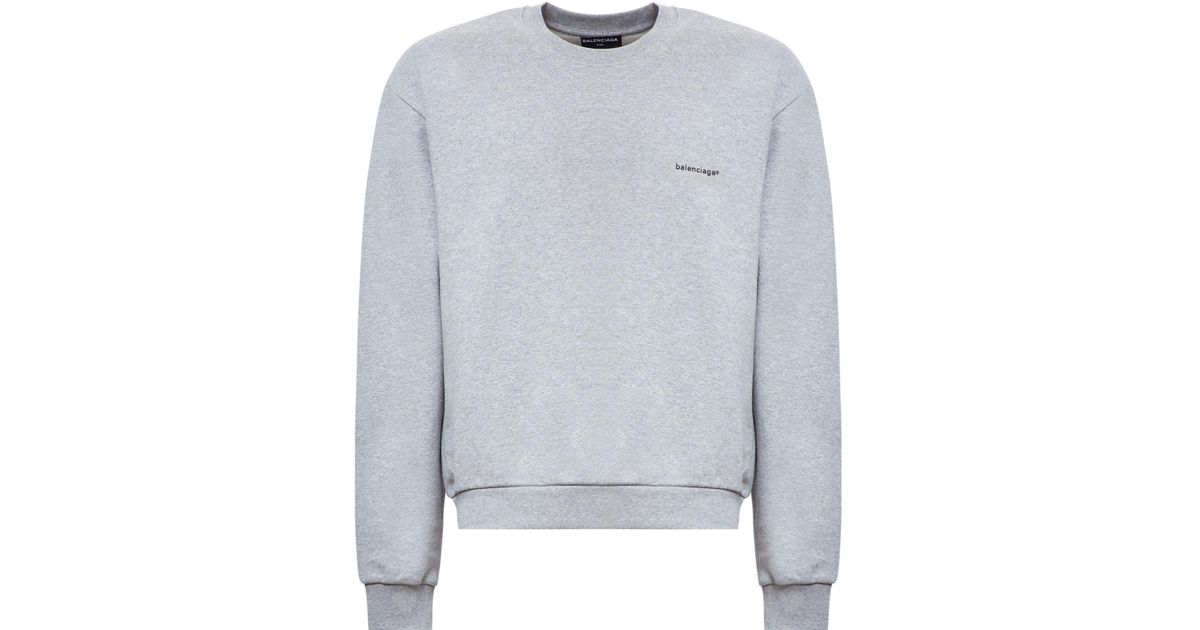 balenciaga sweatshirt grey