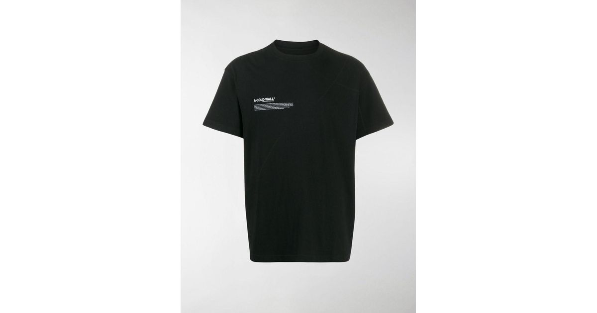 A_COLD_WALL* * Mission Statement-print Cotton T-shirt in ...
