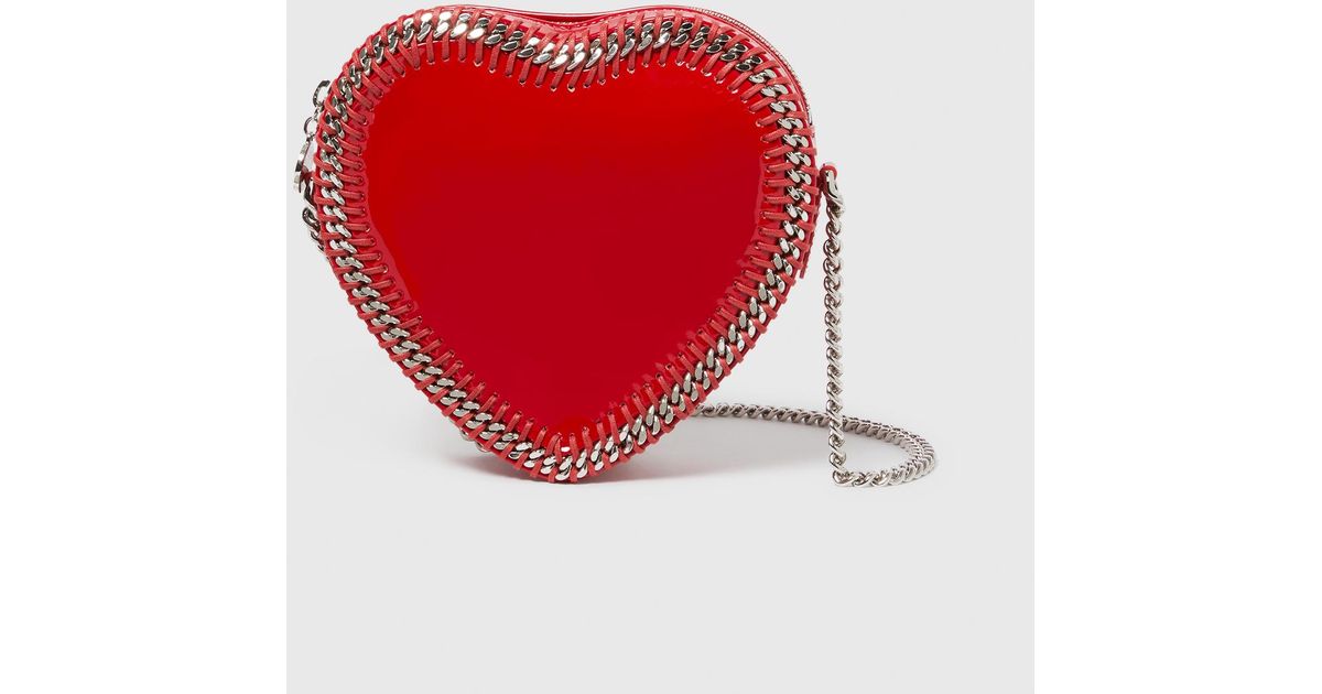 Stella McCartney Falabella Heart Crossbody Bag in Red Lyst Canada