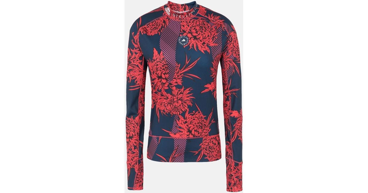adidas By Stella McCartney Truepurpose Long-sleeved Printed Top in