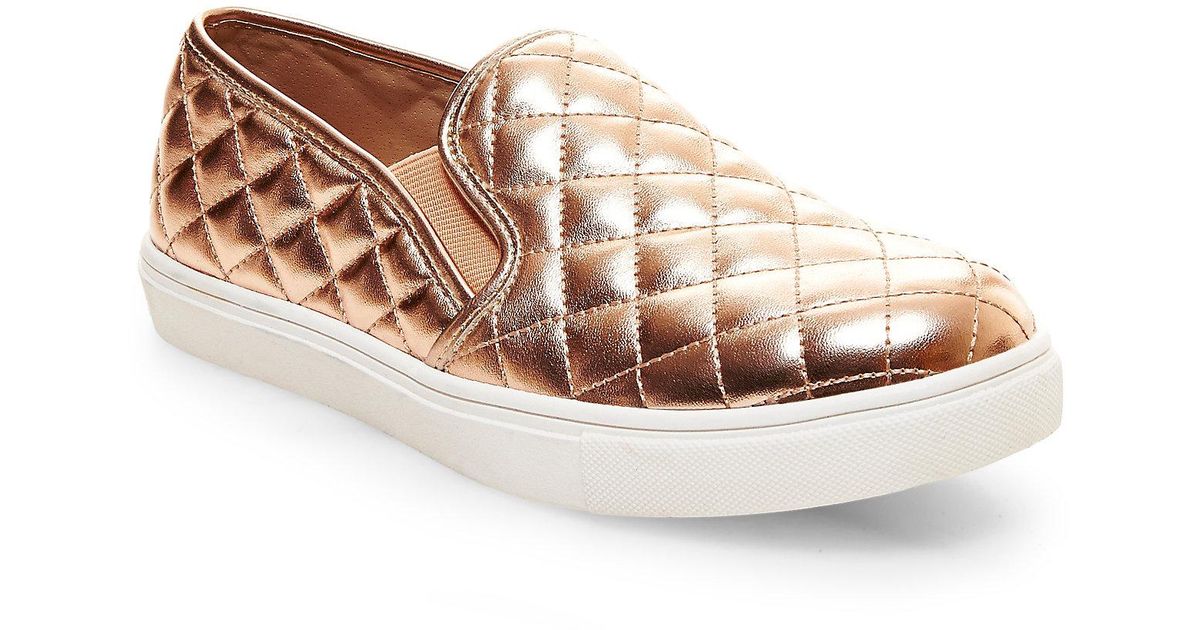 steve madden rose gold slip ons