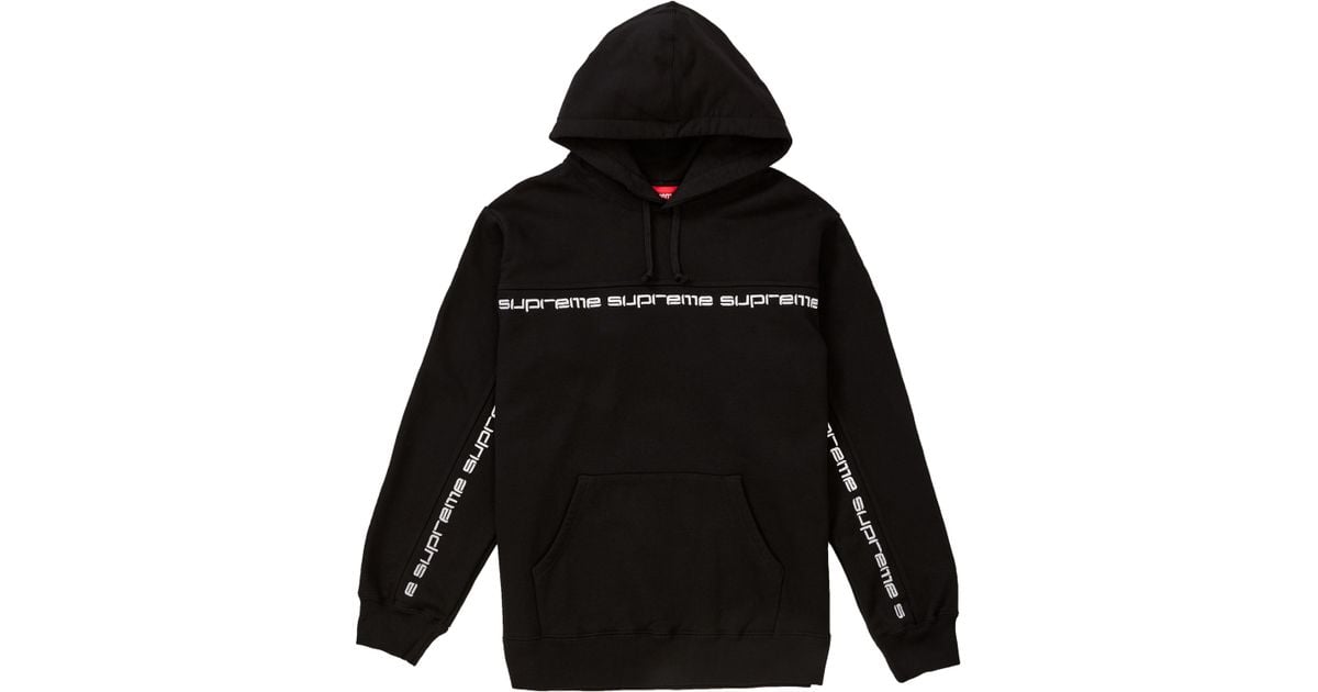 supreme box logo black red