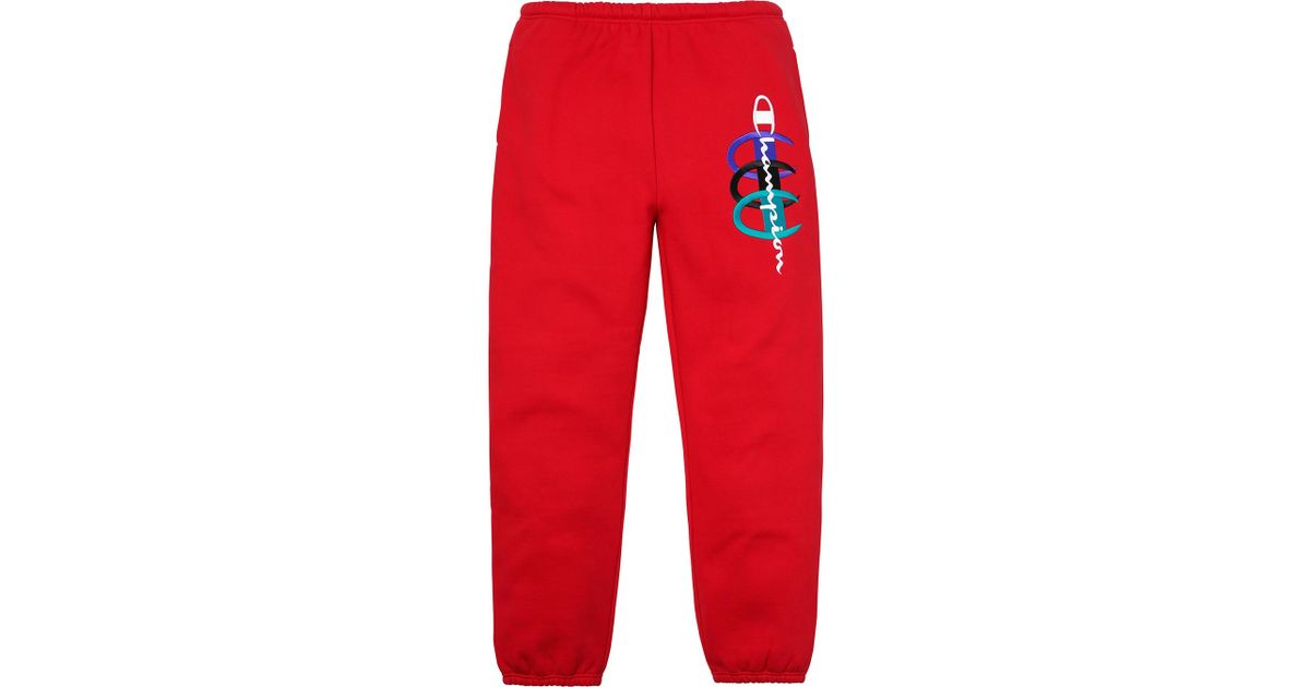 supreme champion stacked c sweatpants