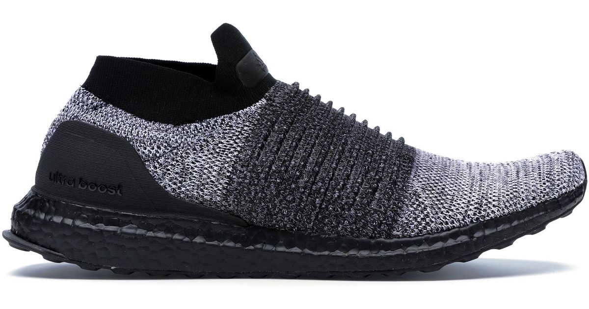 adidas ultra boost laceless core black