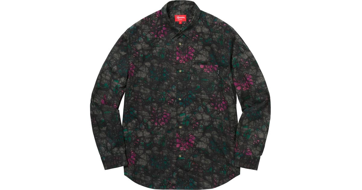 supreme acid floral shirt