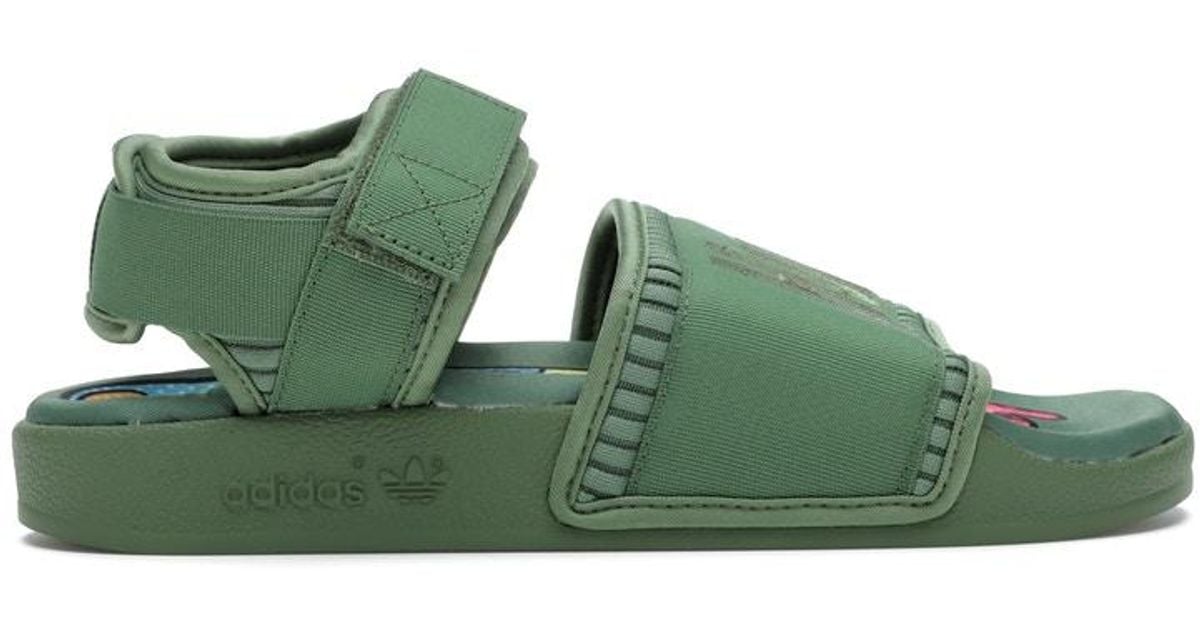 adidas adilette 2 pharrell green