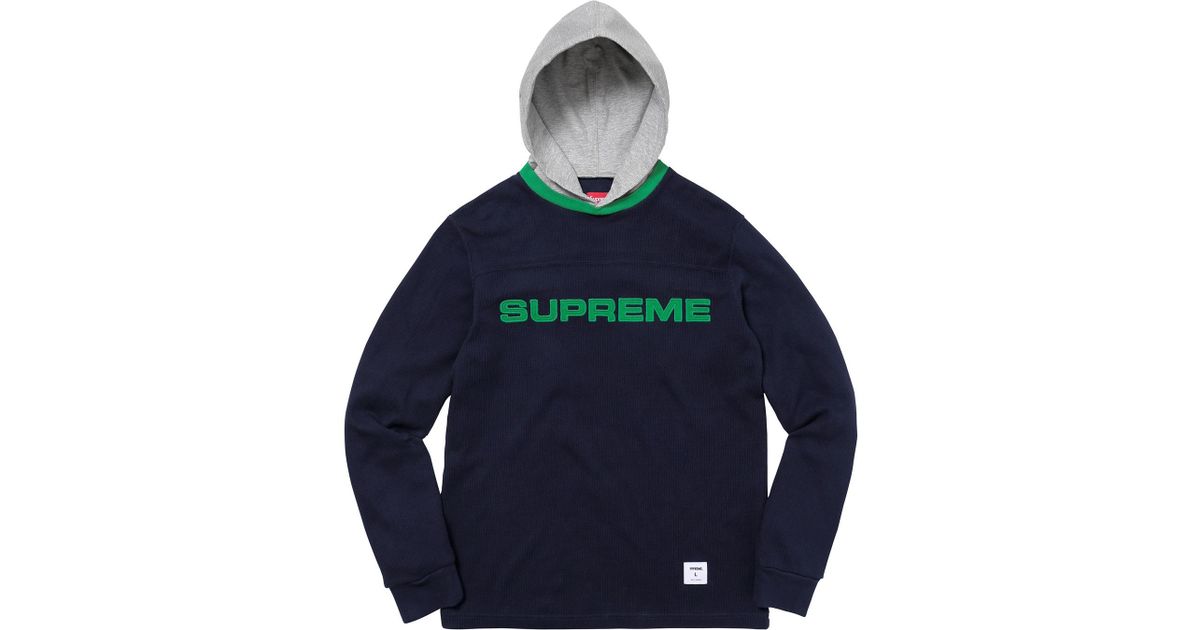 supreme waffle hoodie