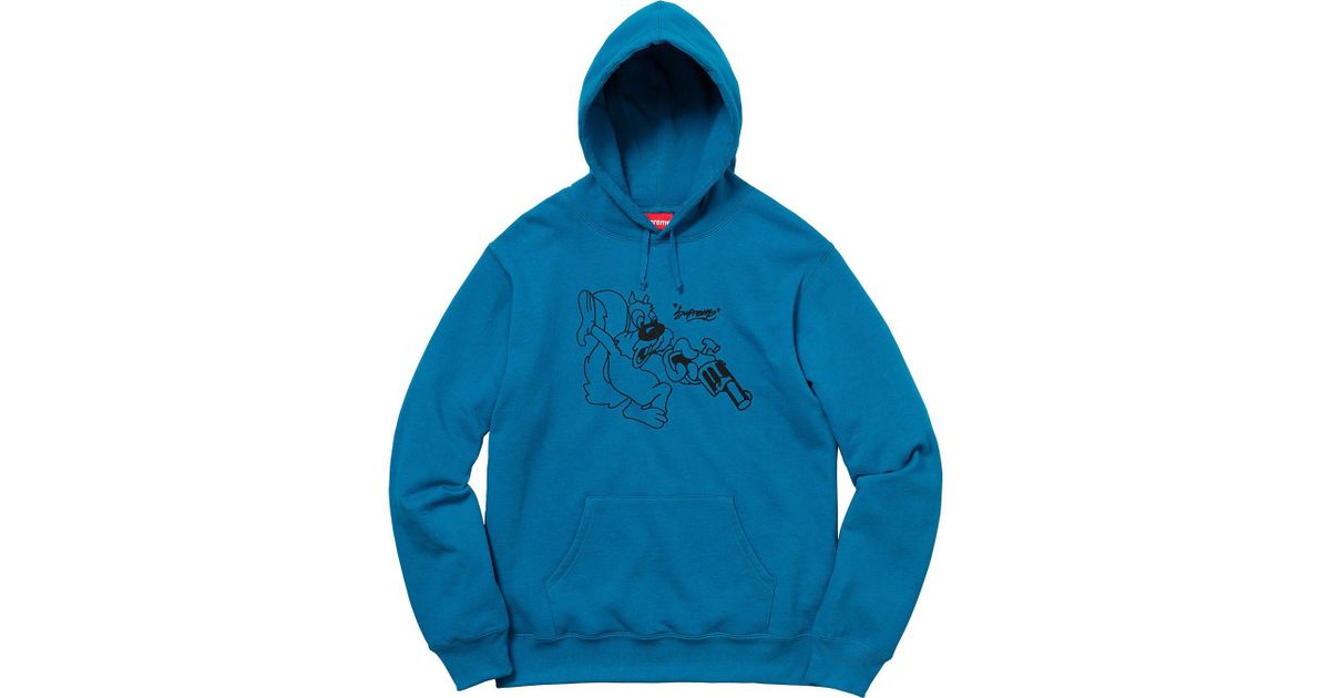 supreme lee hooded sweatshirt dark aqua
