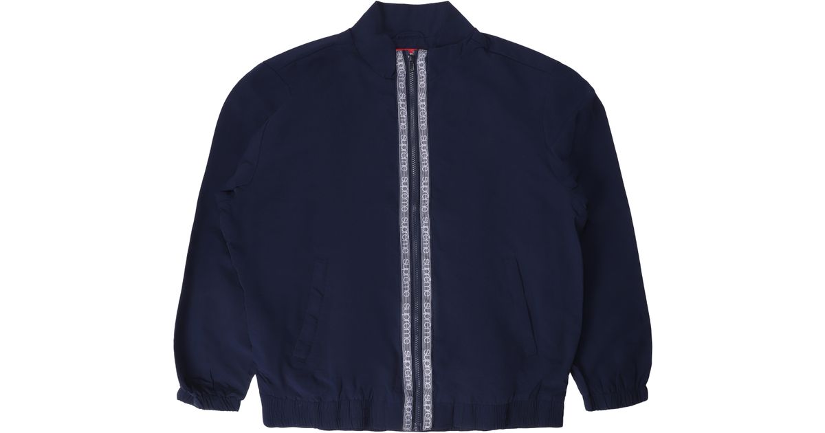 supreme classic logo taping track jacket