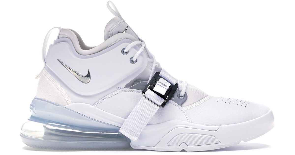 nike air force 270 white silver