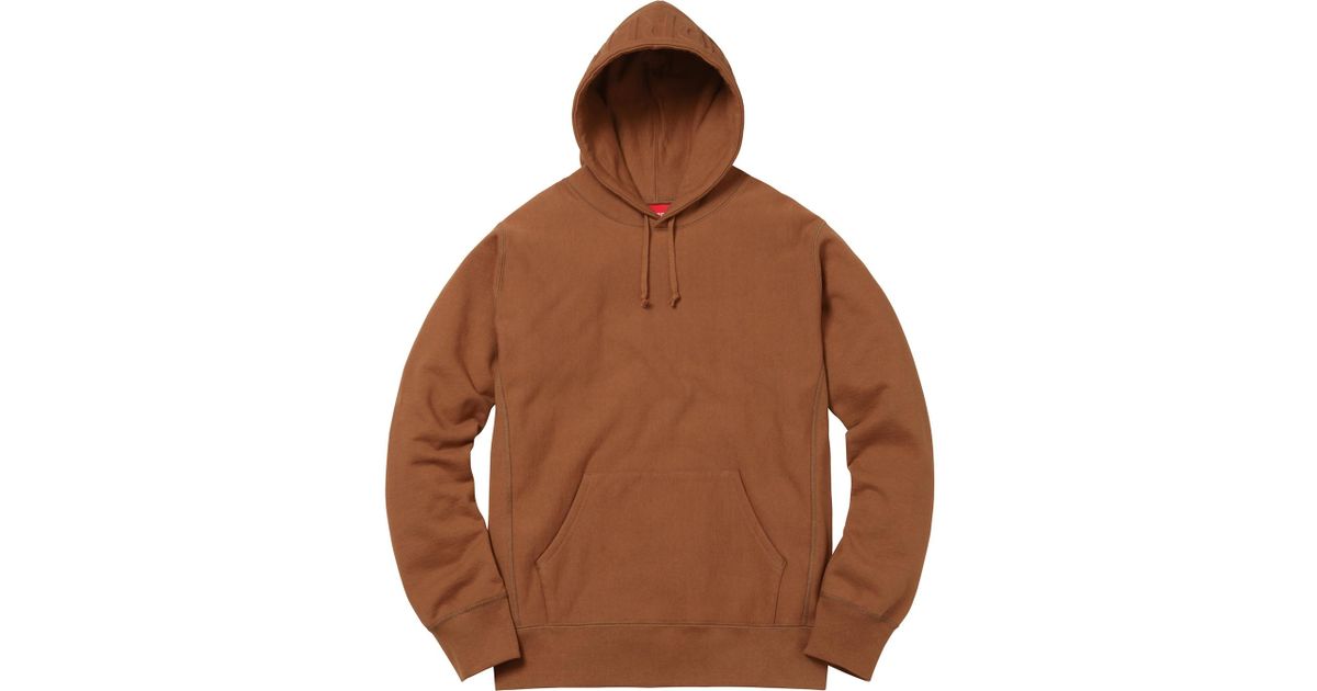 embossed logo hooded sweatshirt