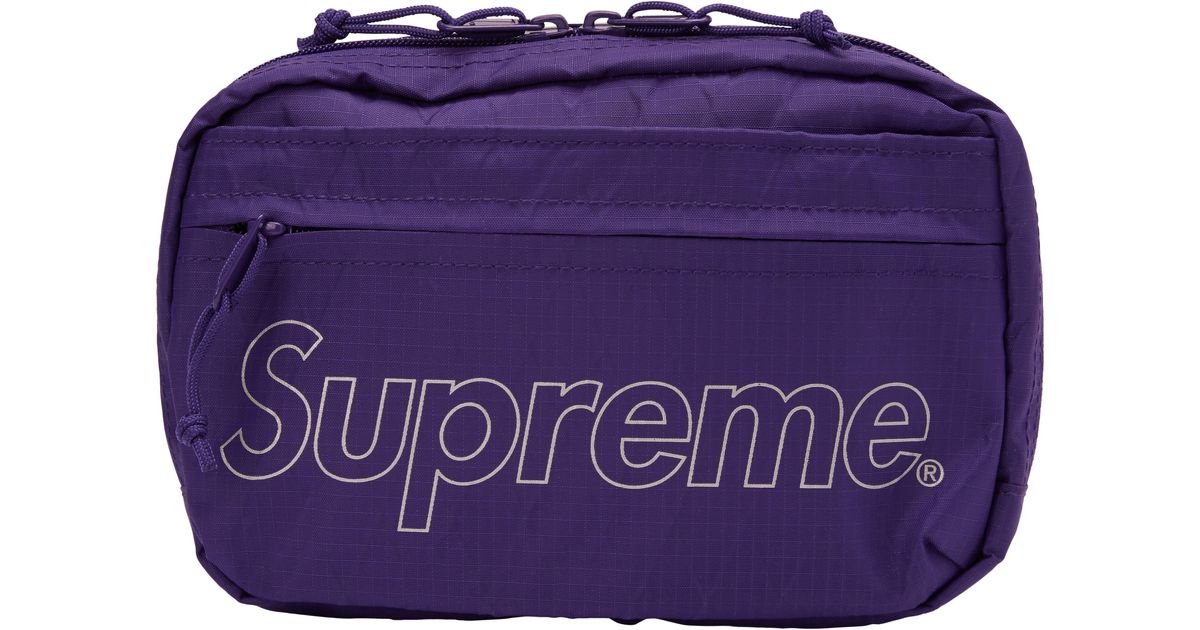 supreme shoulder bag fw18 on person