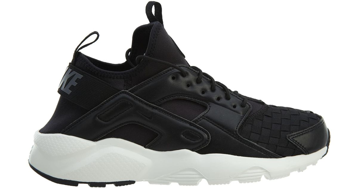 nike huarache run ultra black and white