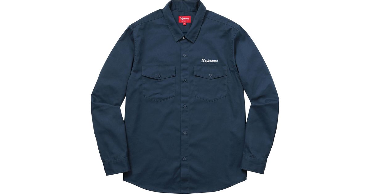 supreme waste work shirt