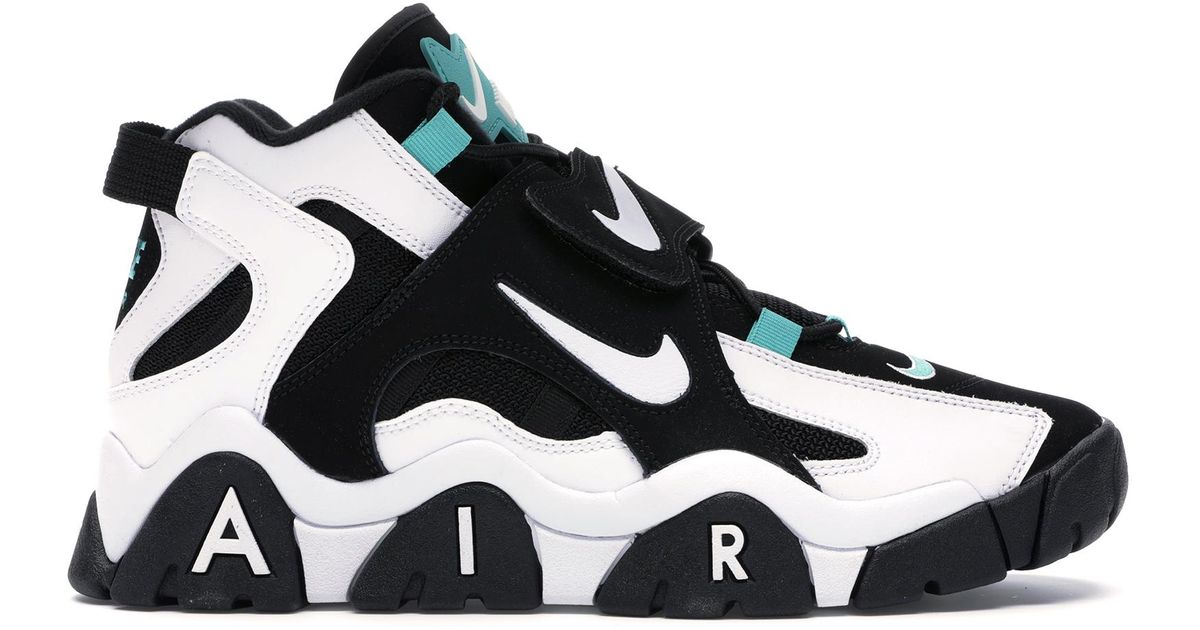 nike air barrage mid black white cabana