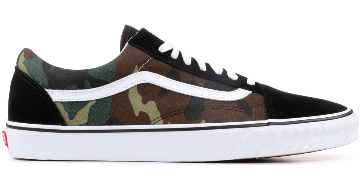 vans woodland camo old skool shoes