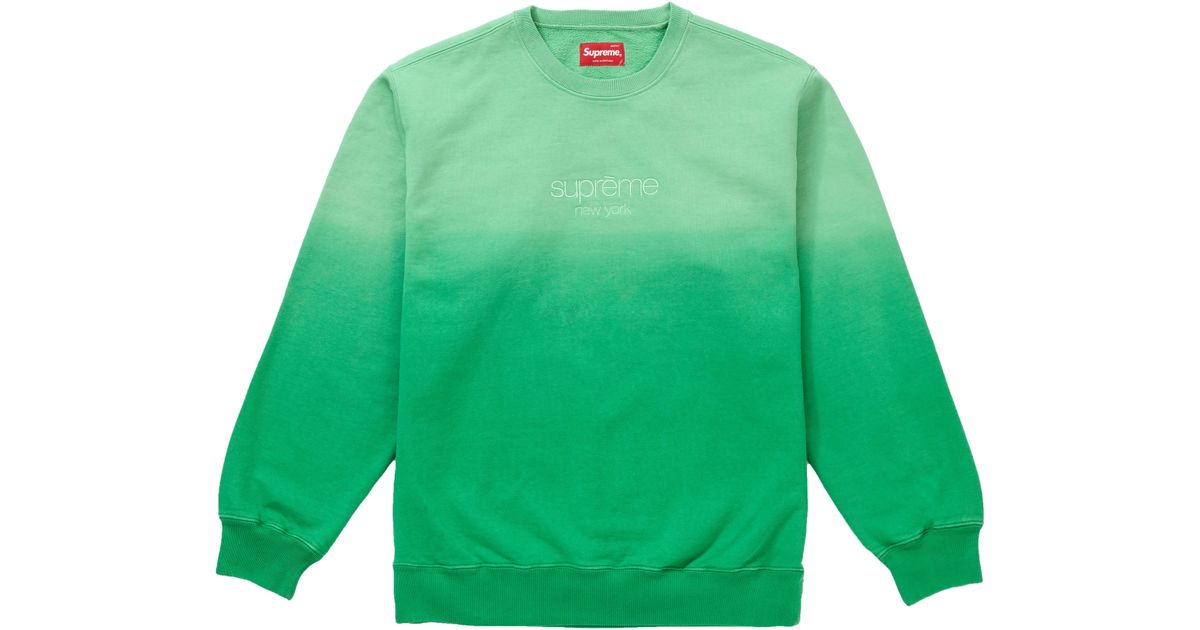 supreme dipped crewneck purple