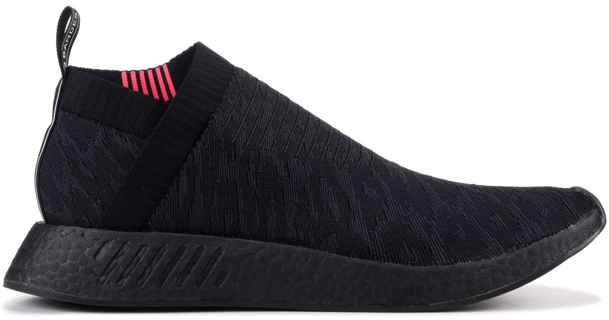 adidas nmd cs2 triple black shock pink
