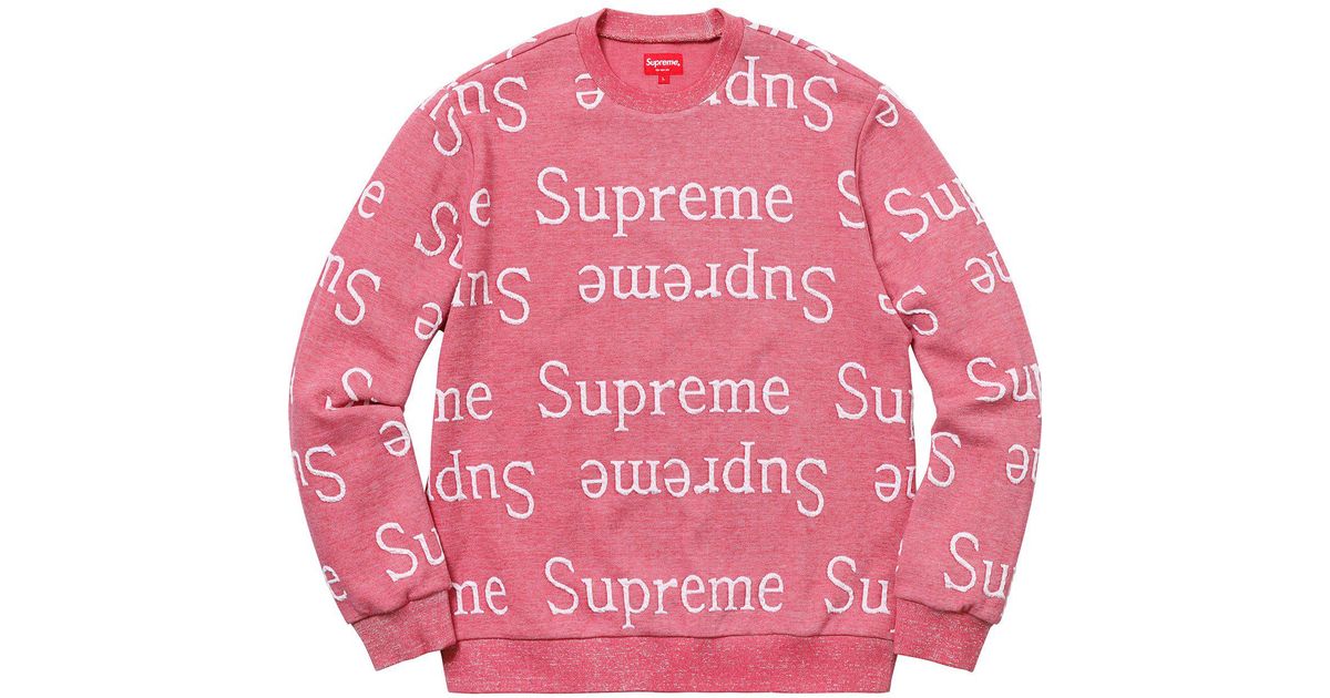 supreme jacquard sweater