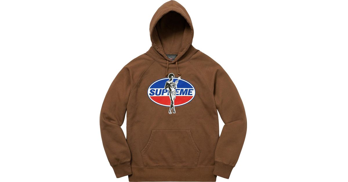 supreme brown hoodie