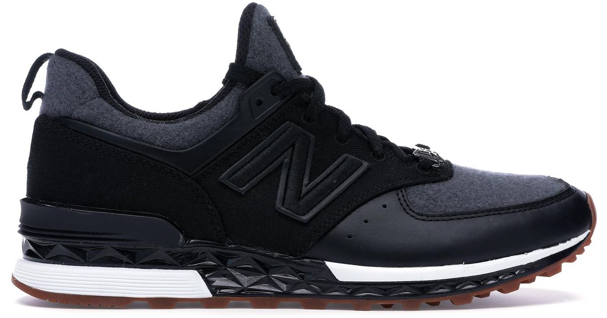 new balance 574 sport new era black grey
