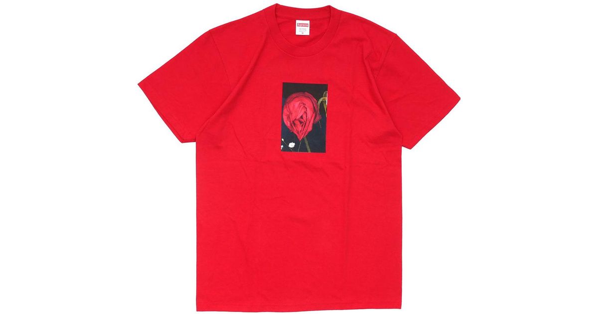 supreme rose tee