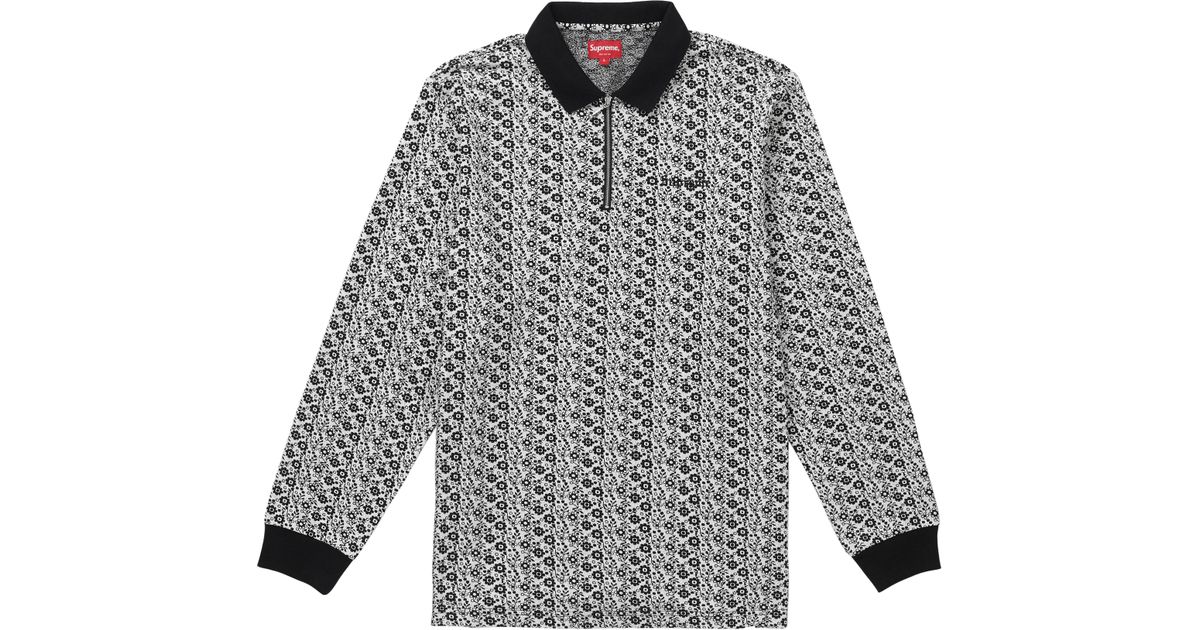 supreme long sleeve polo
