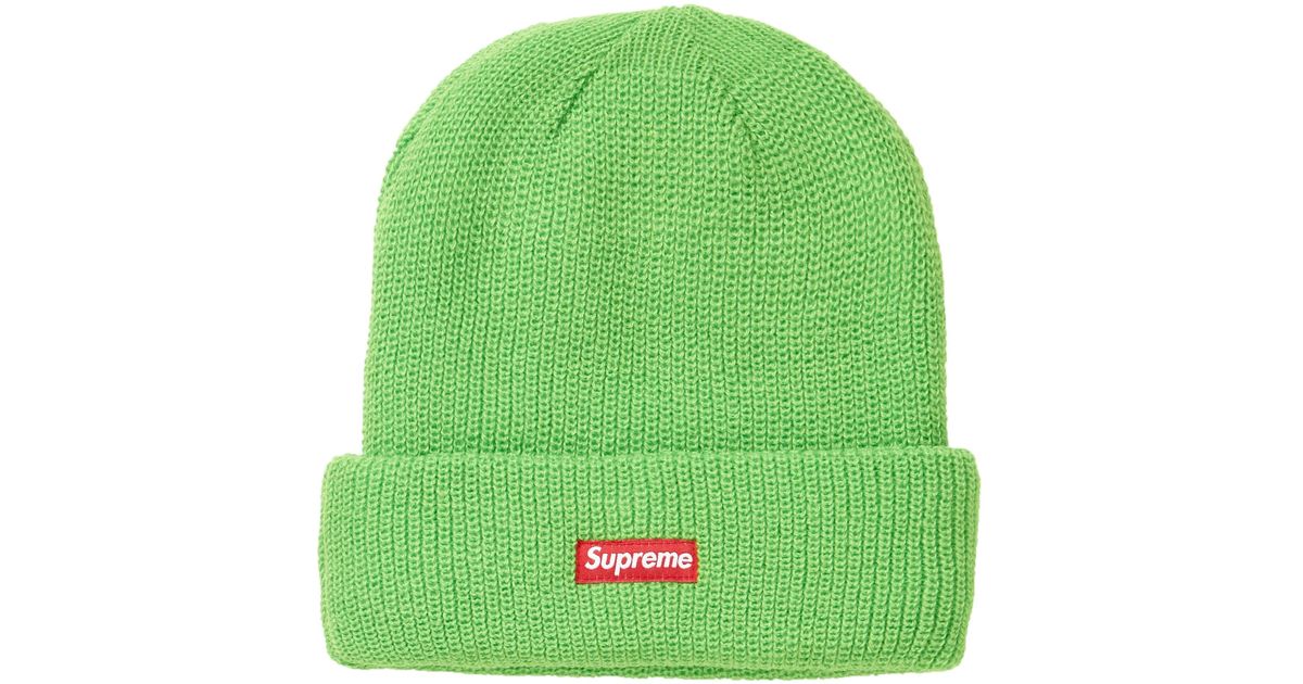 lime green supreme hat