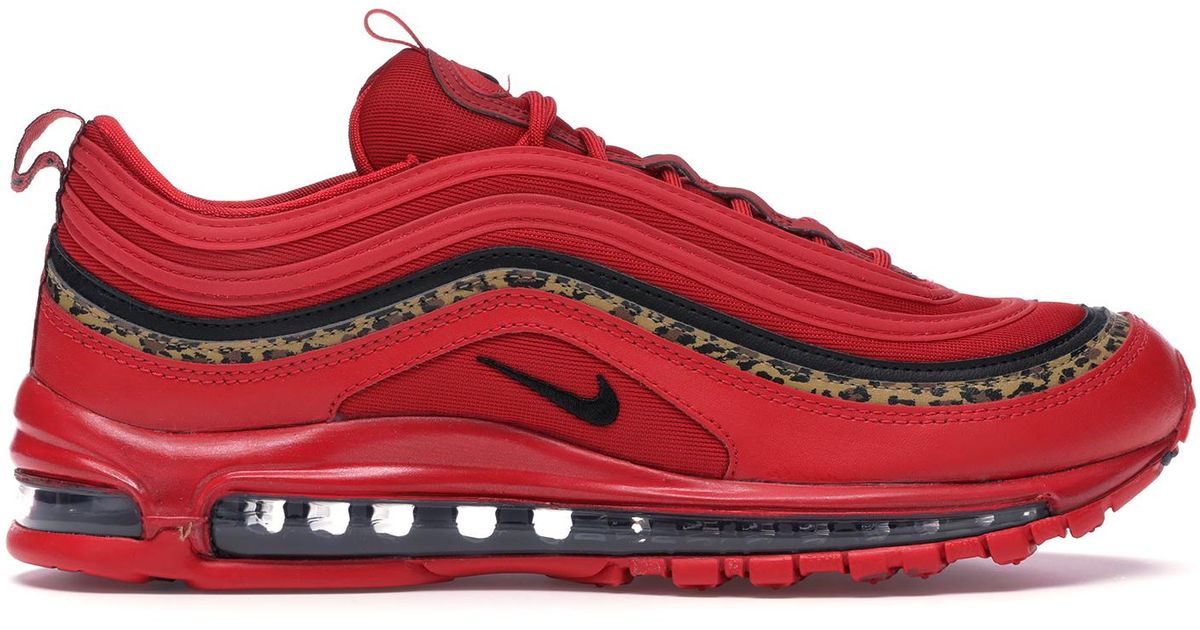 red and leopard air max