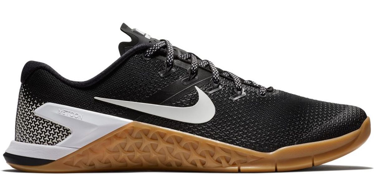 nike metcon 4 black white sail