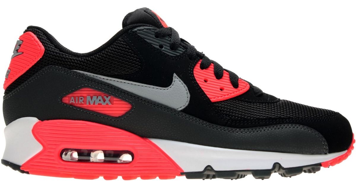 black and red air max 90s