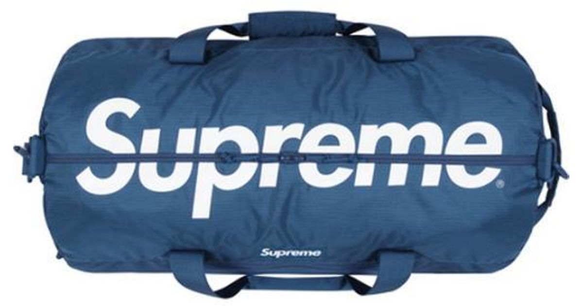 supreme duffle bag teal