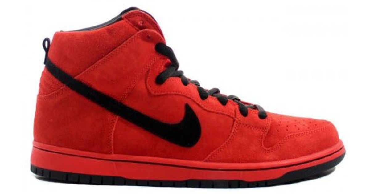 nike sb dunk high future court red