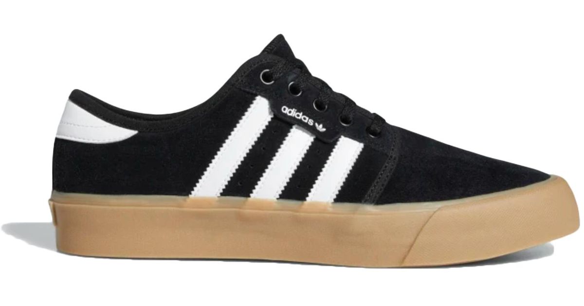 adidas seeley black leather