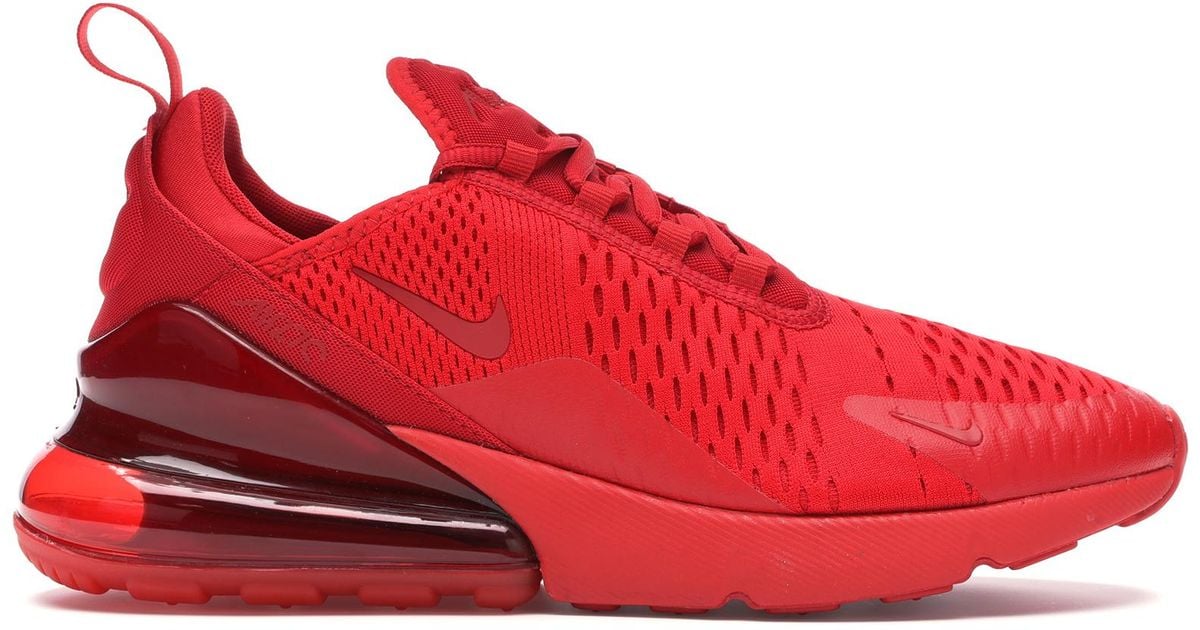 all red nike air max 270