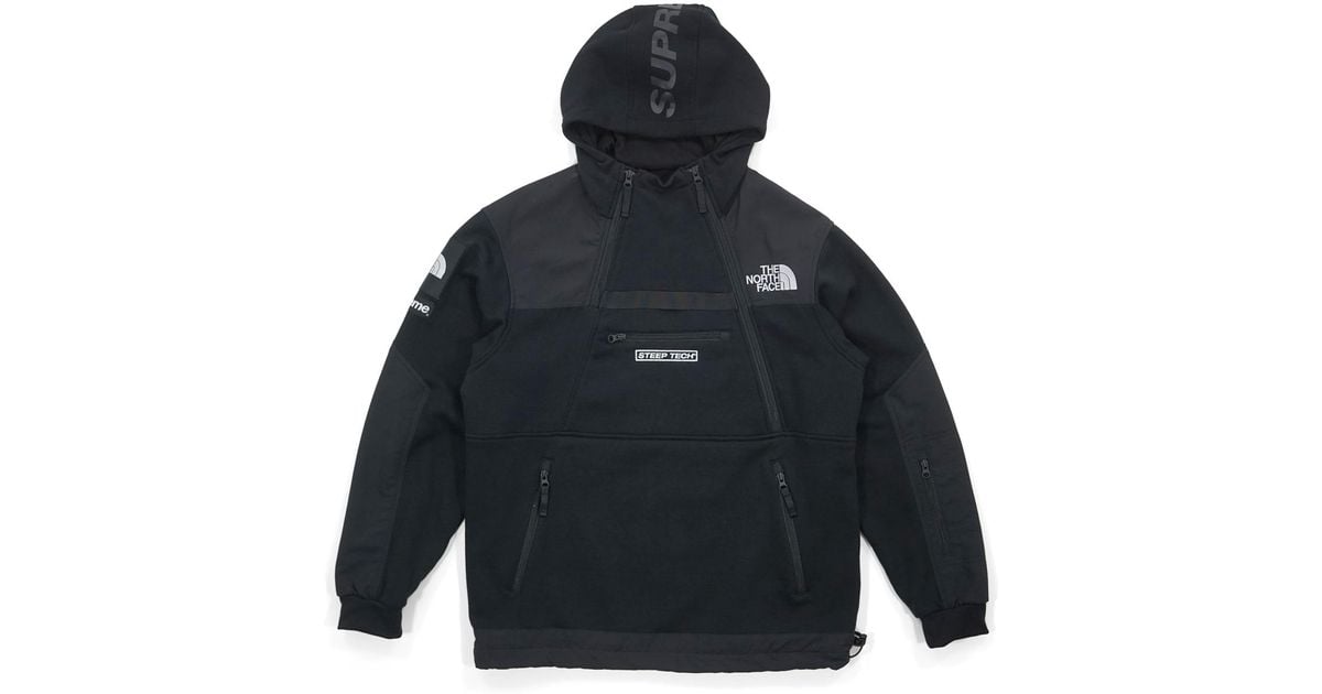 supreme the north face steep tech hooded sweatshirt white