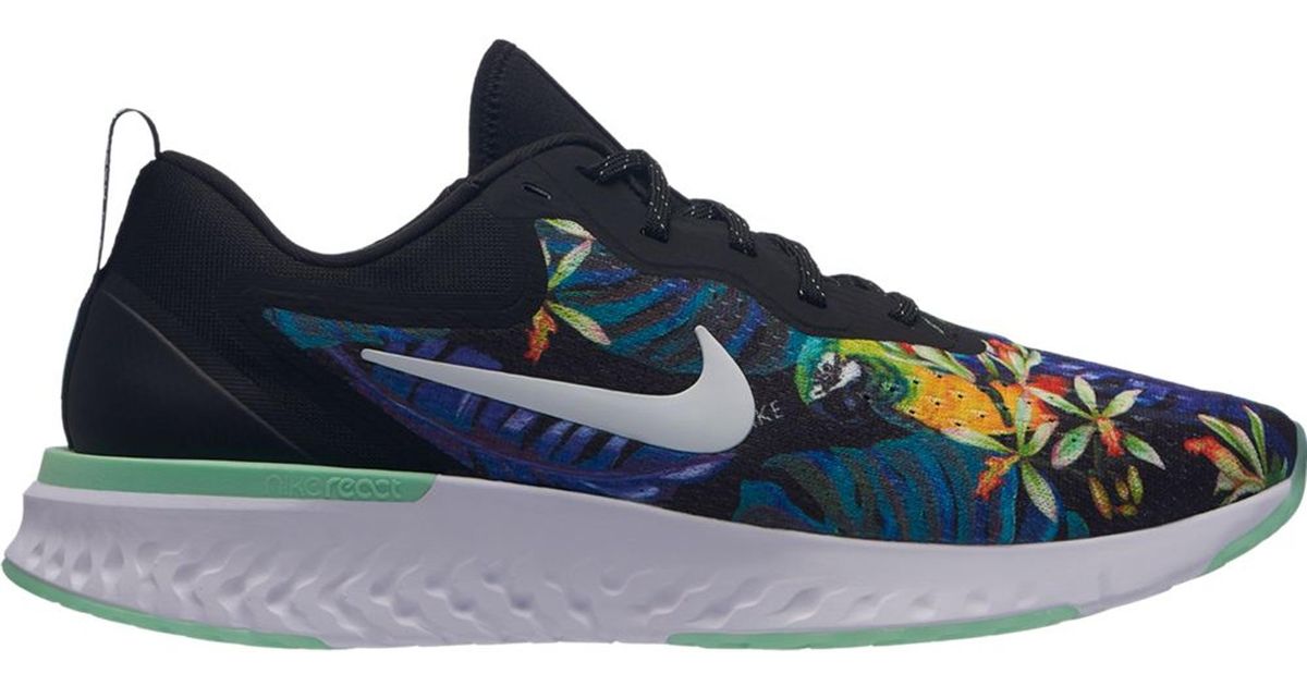 nike odyssey react floral black