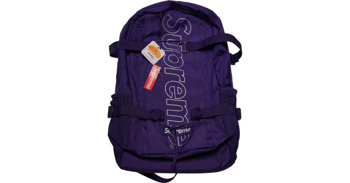 Supreme Backpack (fw18) Purple for Men - Lyst