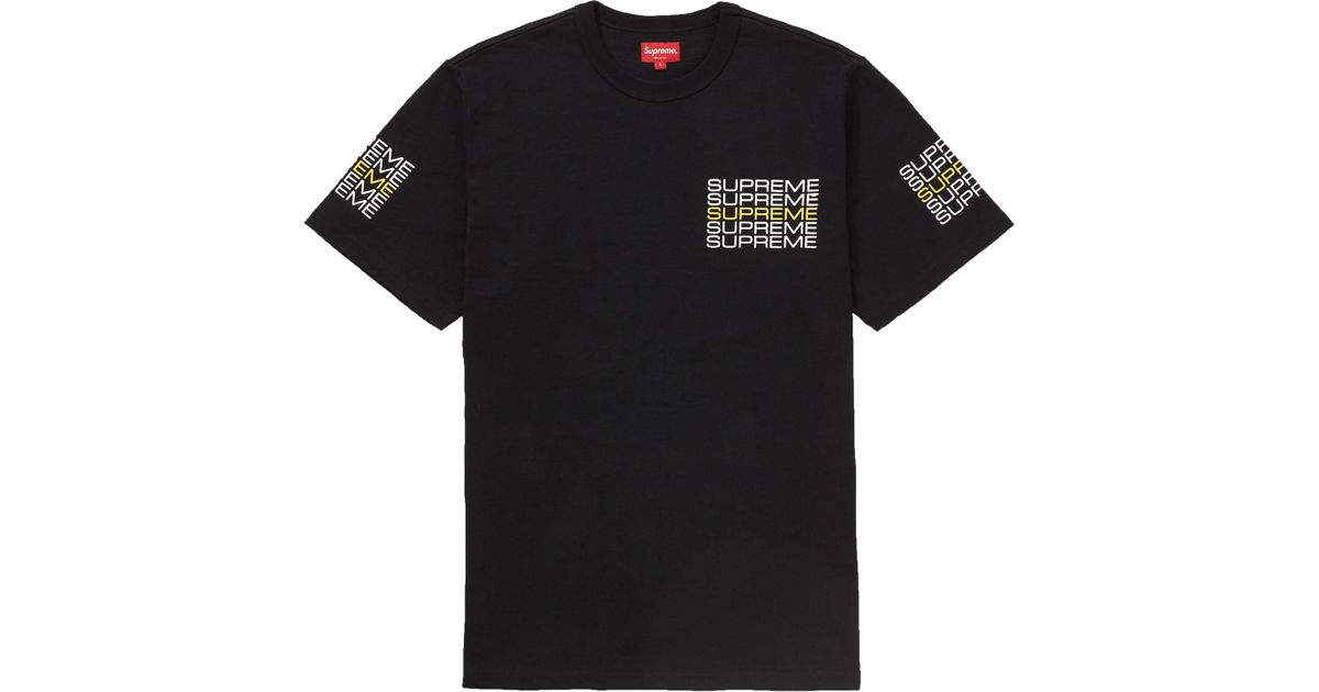 supreme stacked logo tee