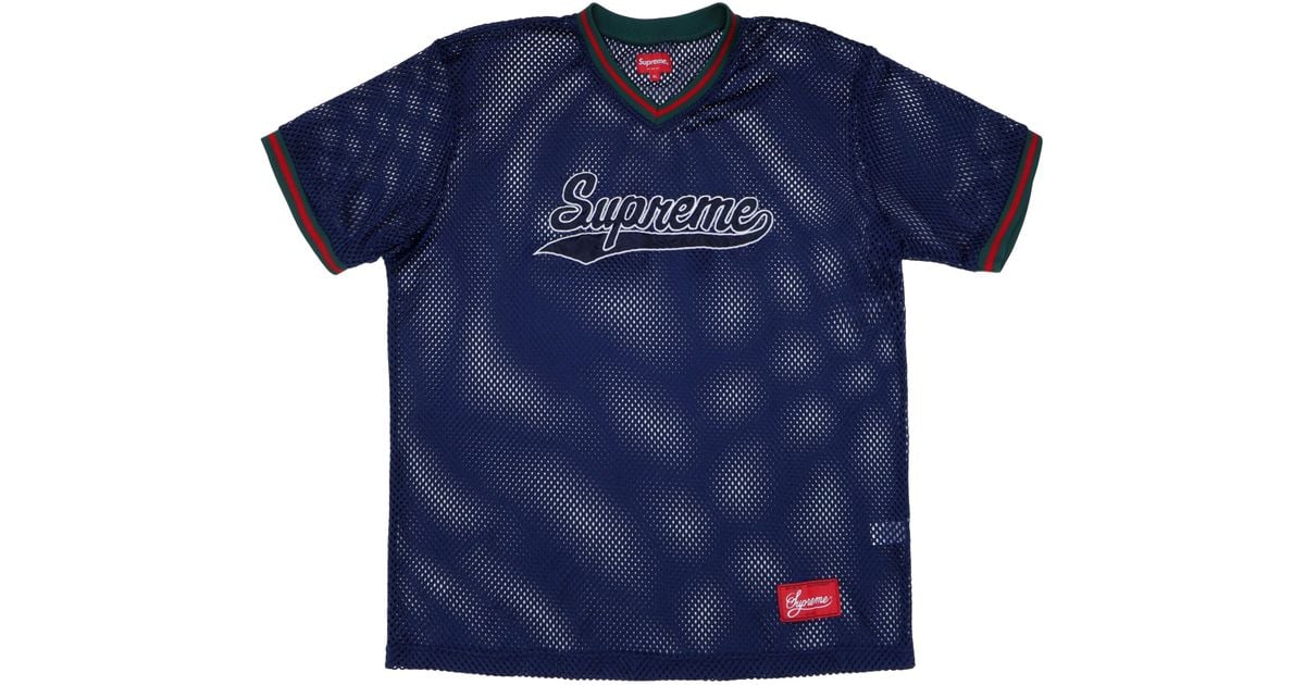 supreme mesh baseball top