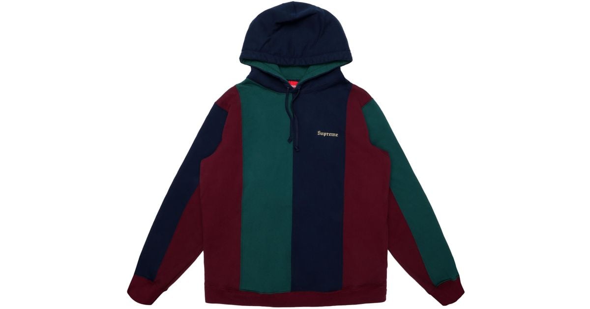 tricolor hooded sweatshirt supreme