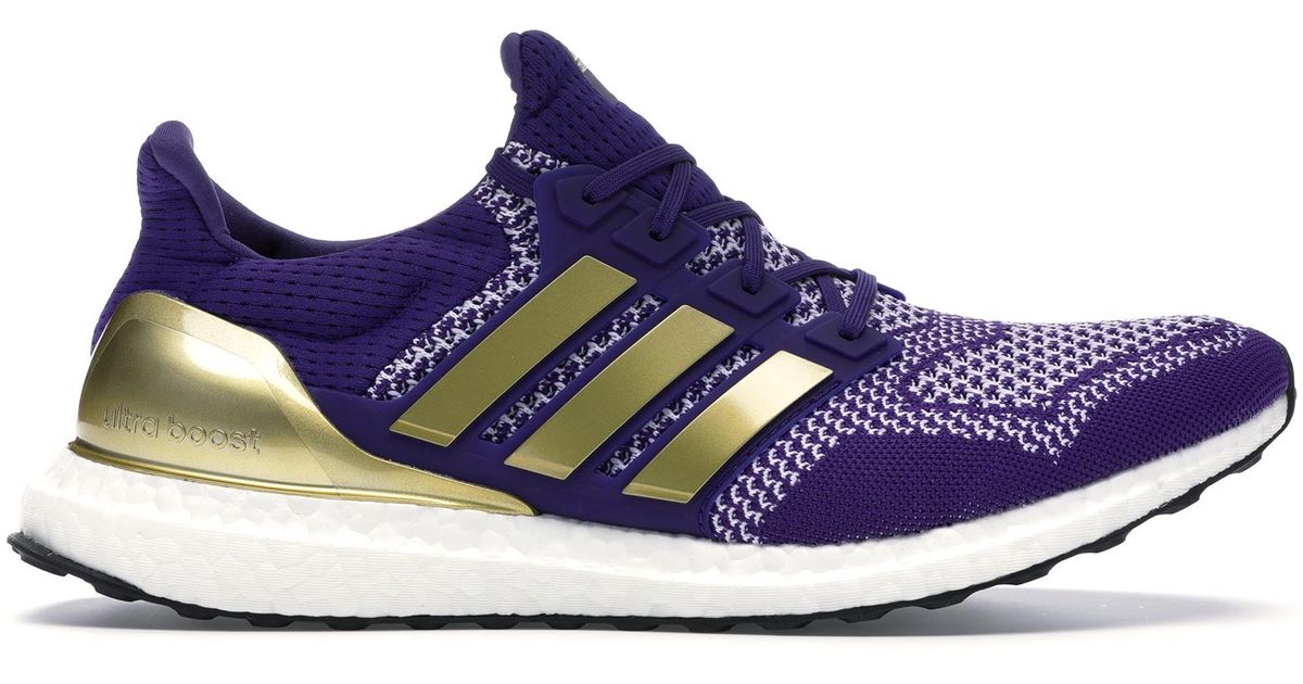 purple and gold ultra boost