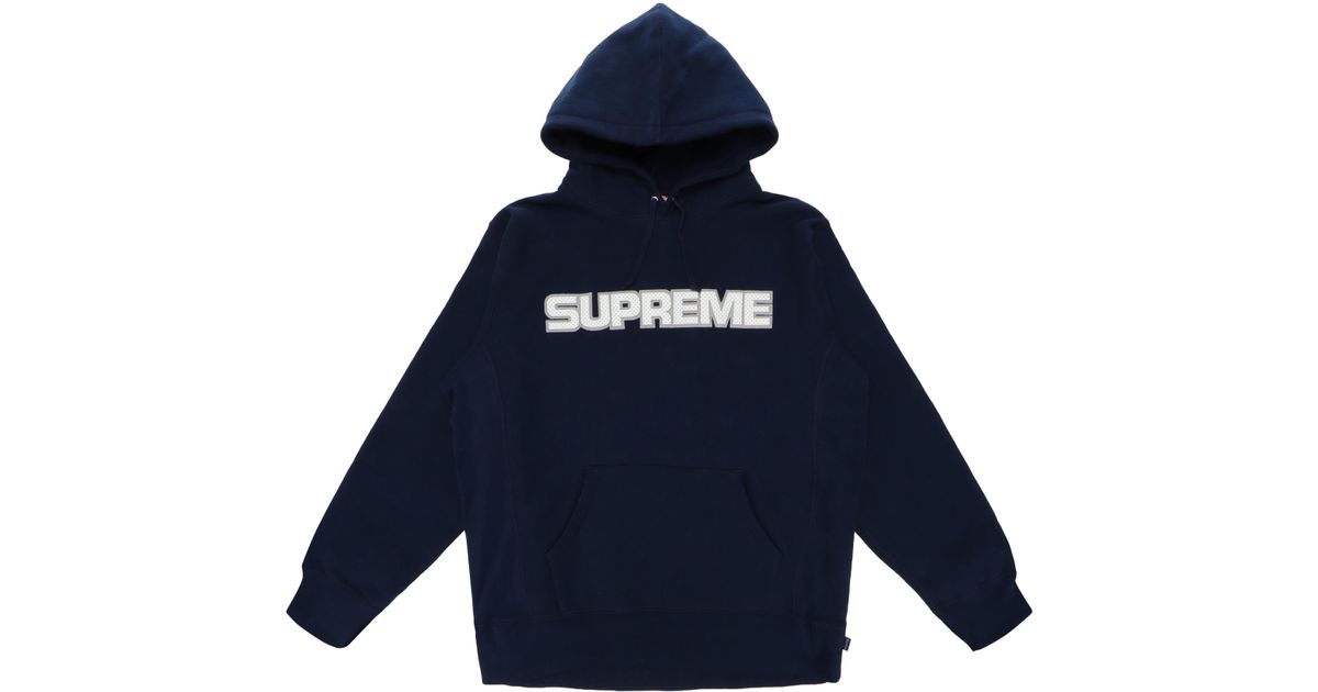 supreme perforated leather hooded sweatshirt