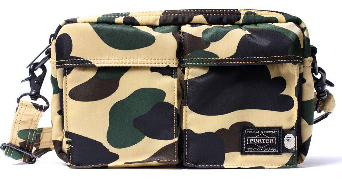 porter x bape sling bag
